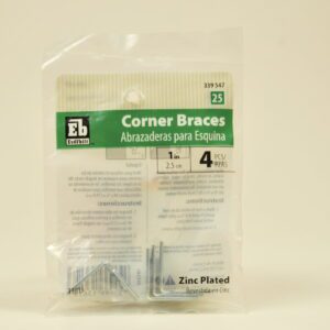 Corner Brace - 1in (4pk) L Corner Brace Part#339547
